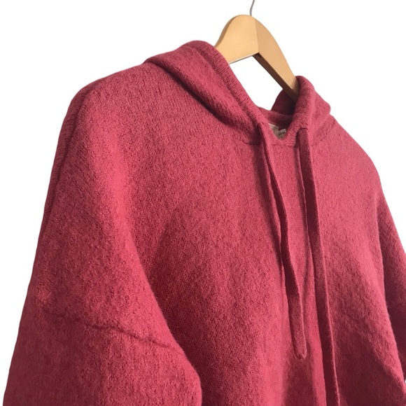 Nation LTD Small Berry Pink Jorjie Baby Alpaca Hooded Pullover Sweater Ultrasoft - Picture 3 of 9